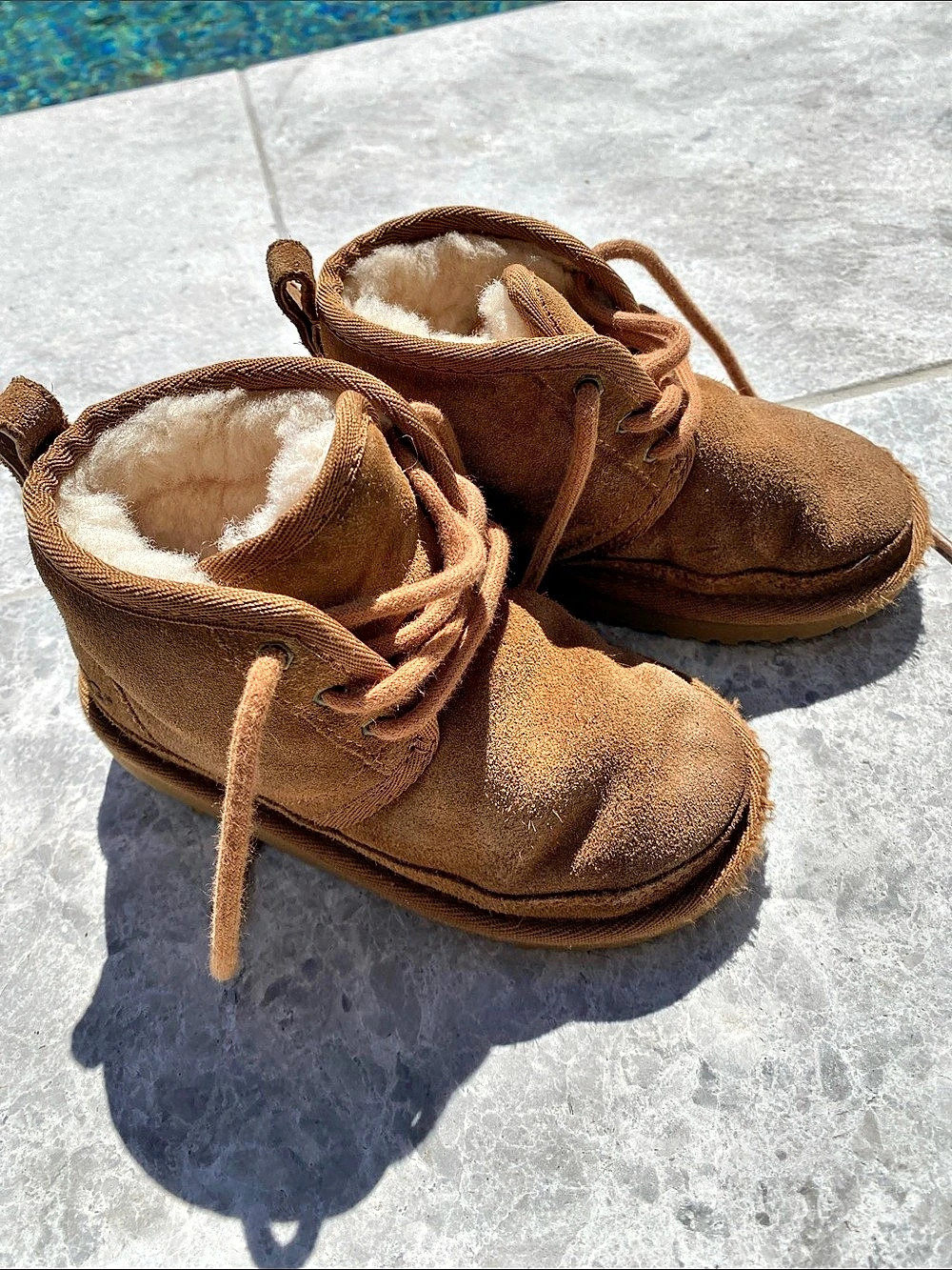 UGG Neumel II Toddler Brown Suede Boots